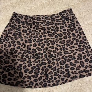 Abercrombie and Fitch YBL Leopard Print Women's Skort